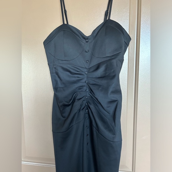 High end evening dress high-end texture celebrity tube top black elegant AMZ06 - Picture 11 of 14